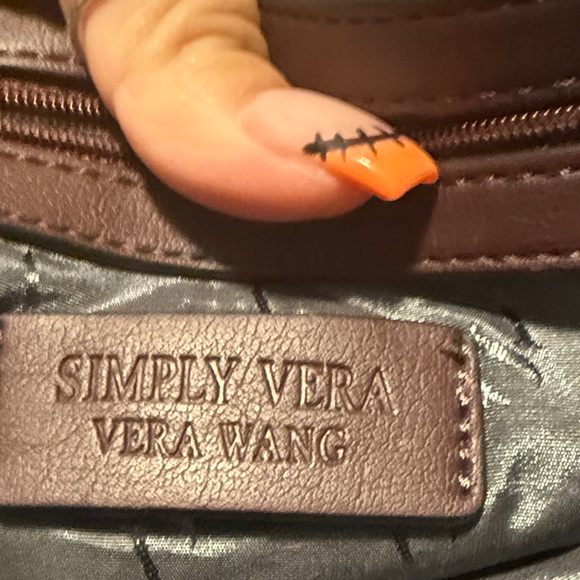 Simply Vera Vera Wang Rich Burgundy Backpack - Picture 3 of 7